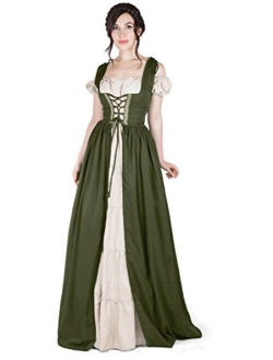 I Do Declare Boho Set Medieval Irish Costume Chemise and Over Dress