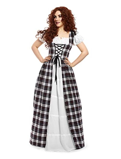 I Do Declare Boho Set Medieval Irish Costume Chemise and Over Dress