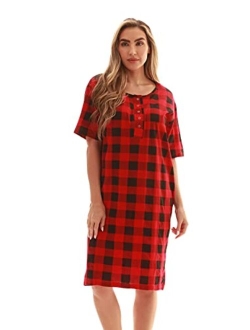 Just Love Short Sleeve Nightgown Holiday Sleepwear