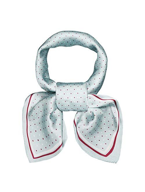 SOJOS Vintage Square Polka Dot Scarfs For Women 27'' x 27'' Silk Like Scarf Neckerchief Grace