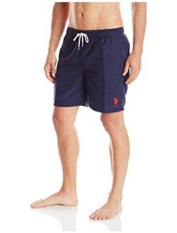 Men's Solid Peached Microfiber Swim Short