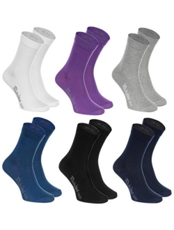 6,9 or 12 pairs of Multicolored COTTON Socks, Casual Style, produced in Europe