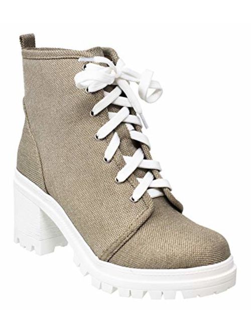 MVE Shoes Women's Soda Easy Slip On Ankle Boots