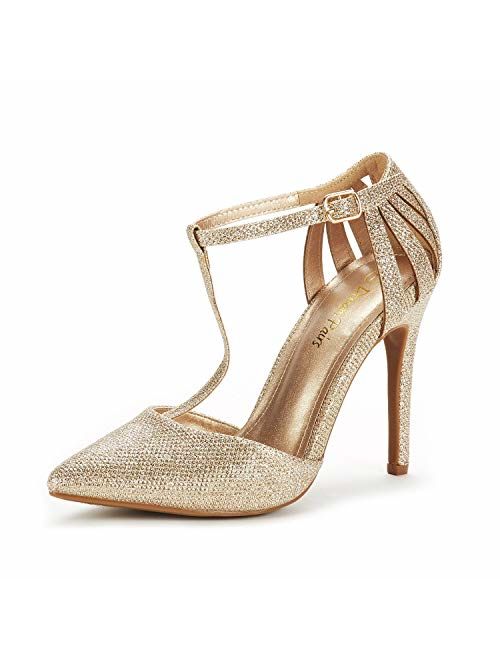 DREAM PAIRS Women's Oppointed-Mary Pump Shoe