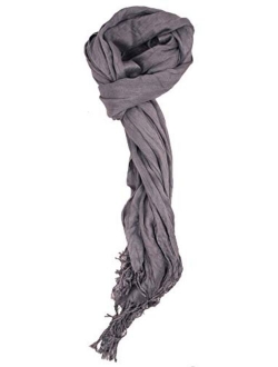 Love Lakeside-Women's Must Have Solid Color Crinkle Scarf