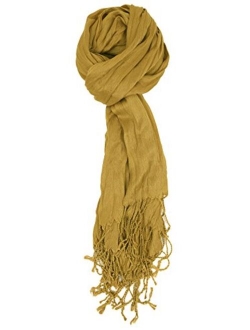 Love Lakeside-Women's Must Have Solid Color Crinkle Scarf