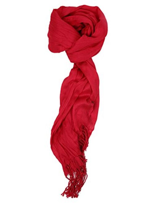 Love Lakeside-Women's Must Have Solid Color Crinkle Scarf