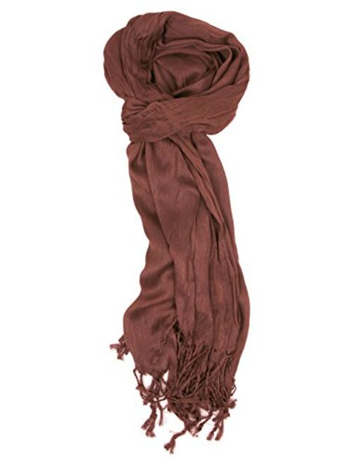 Love Lakeside-Women's Must Have Solid Color Crinkle Scarf