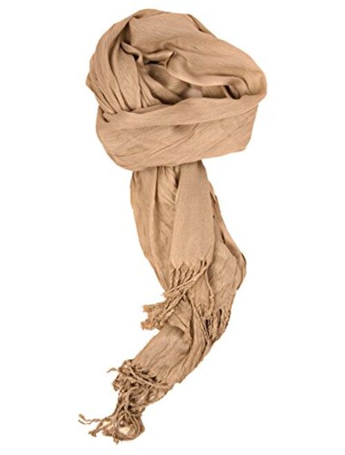 Love Lakeside-Women's Must Have Solid Color Crinkle Scarf