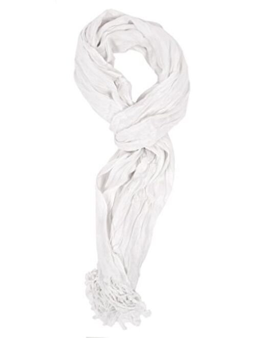 Love Lakeside-Women's Must Have Solid Color Crinkle Scarf