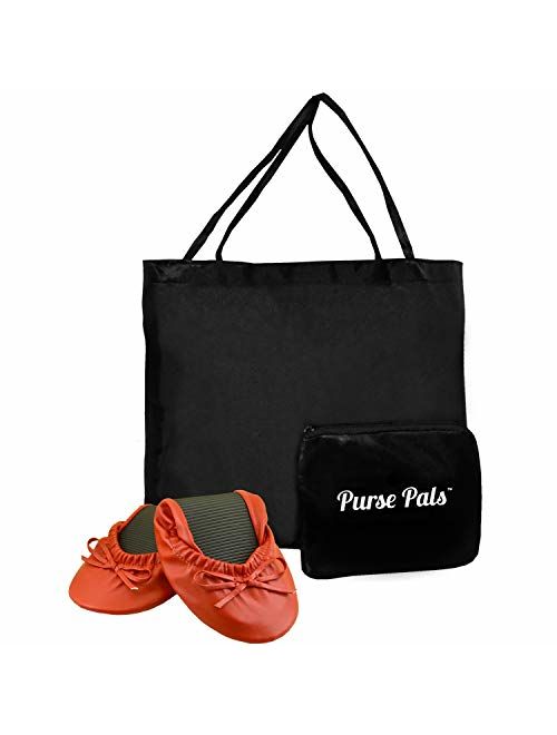 Solemates Purse Pals Foldable Travel Ballet Flats for Women with Compact Carrying Tote Bag | Proudly Designed, Packaged and Sold in The U.S.A