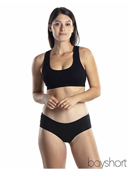 Emprella Womens Boyshort Panties (10-Pack) Comfort Ultra-Soft Cotton Underwear