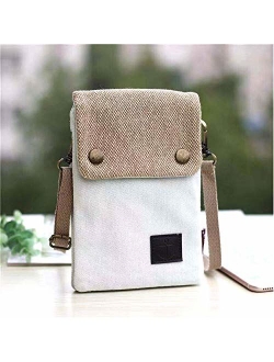 Gcepls Canvas Small Cute Crossbody Women Cell Phone Purse Wallet Bag