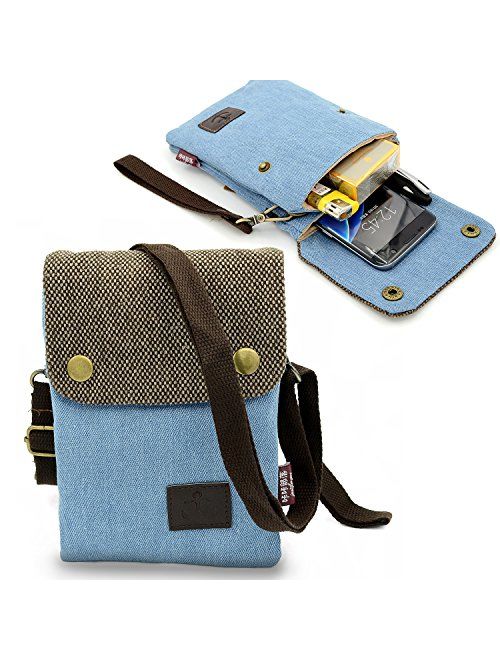 Gcepls Canvas Small Cute Crossbody Women Cell Phone Purse Wallet Bag