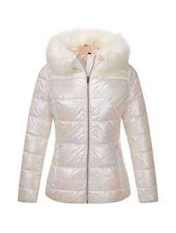 Bellivera Women's Quilted Lightweight Padding Jacket, Puffer Coat Cotton Filling Water Resistant