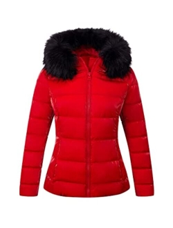 Bellivera Women's Quilted Lightweight Padding Jacket, Puffer Coat Cotton Filling Water Resistant