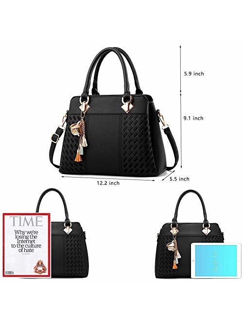 BW Womens Purses and Handbags Ladies Designer Satchel Tote Bag Shoulder Bags