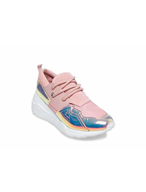 Steve Madden Leather Cliff Colorful Sneaker