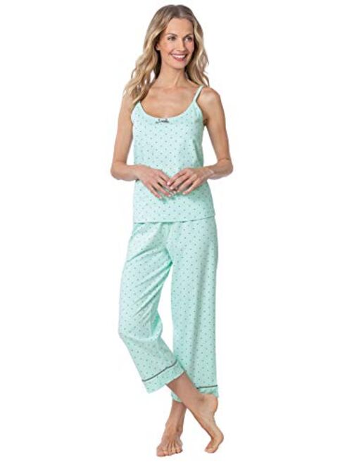 PajamaGram Womens PJs Cotton Capris - Womens Pajamas Set