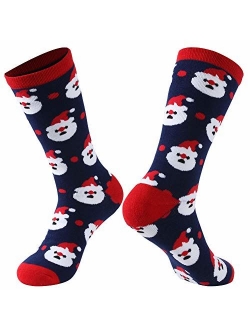 Novelty Crazy Crew Socks, Gmark Unisex Fitness Cartoon Cotton Soft Warm Winter Cozy Socks S/M/L