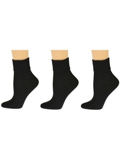 Sierra Socks Women's Organic Cotton Extra Smooth Toe Seaming 3 pair Pack