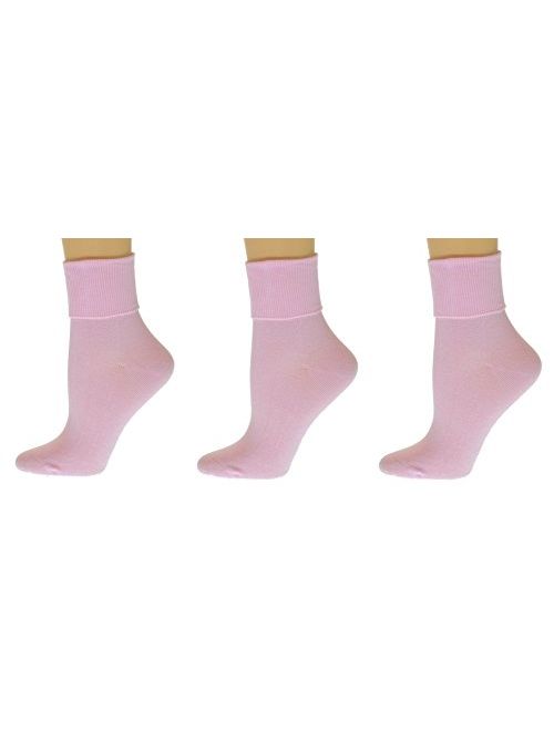 Sierra Socks Women's Organic Cotton Extra Smooth Toe Seaming 3 pair Pack