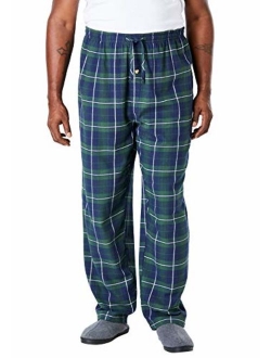 KingSize Men's Big and Tall Flannel Plaid Pajama Pants
