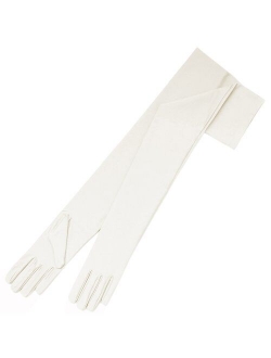 ZAZA BRIDAL 23.5" Long 4-Way Stretch Matte Satin Dress Gloves Opera Length 16BL