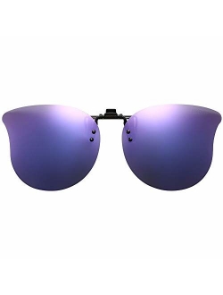 Polarized Cat Eye Clip On Sunglasses Over Prescription Glasses for Women UV Protection