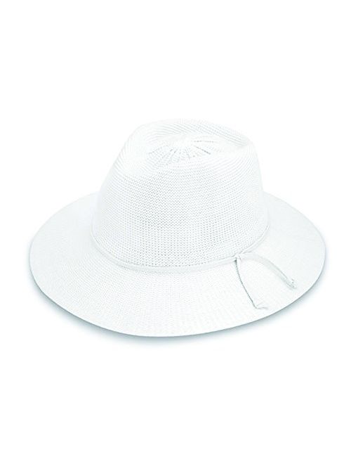 Wallaroo Hat Company Womens Victoria Fedora Sun Hat UPF 50+, Adjustable, Packable, Modern Style, Designed in Australia