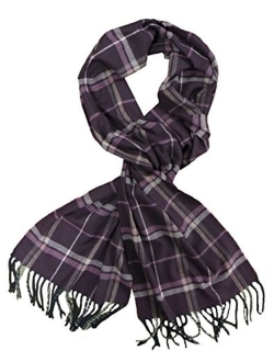 Classic Luxurious Soft Cashmere Feel Unisex Winter Scarf in Checks and Plaid