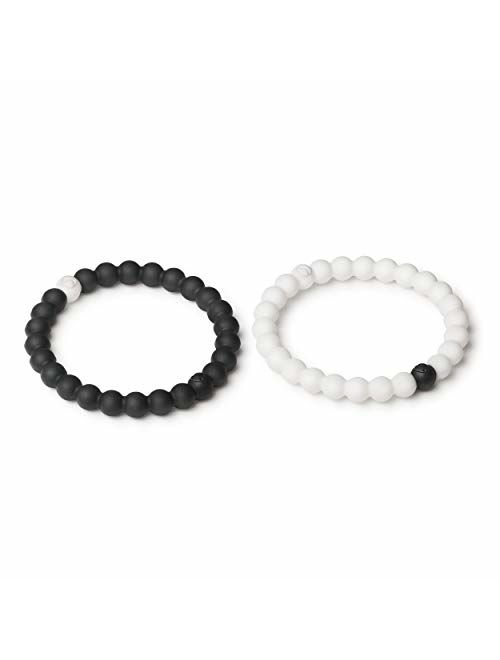 Lokai Black & White Bracelet Pair