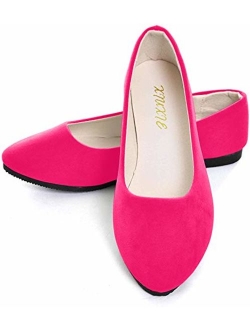 Dear Time Women Flat Shoes Comfortable Slip on Pointed Toe Ballet Flats