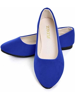 Dear Time Women Flat Shoes Comfortable Slip on Pointed Toe Ballet Flats