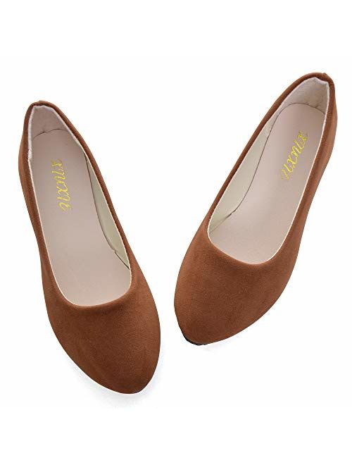 Dear Time Women Flat Shoes Comfortable Slip on Pointed Toe Ballet Flats