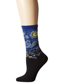 Women's Artist Series Crew Socks | Starry Night