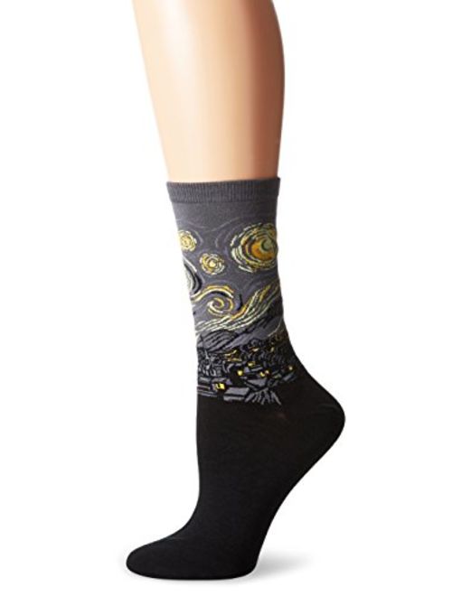 Hot Sox Women's Artist Series Crew Socks | Starry Night