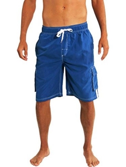 NORTY Mens Big Extended Size Swim Trunks - Mens Plus King Size Swimsuit Thru 5X