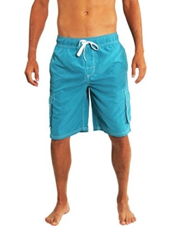 NORTY Mens Big Extended Size Swim Trunks - Mens Plus King Size Swimsuit Thru 5X