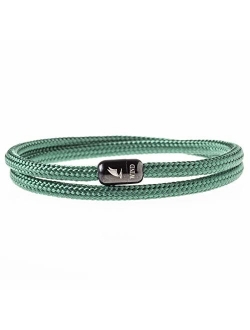 Wind Passion Durable Rope Cord Cuff Bracelet with Magnetic Clasp for Men Women