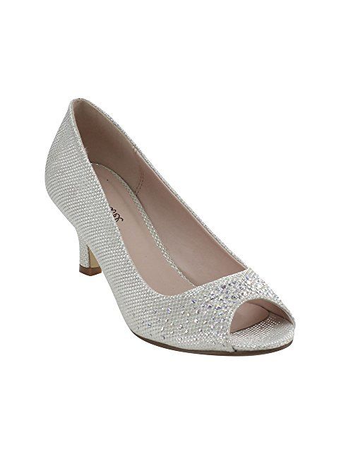 Bonnibel Wonda-2 Womens Peep Toe Low Heel Dress Pumps