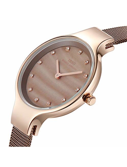 Women Watches Leather Strap Round Case Analog Fashion Ladies Watch Wrist Watches