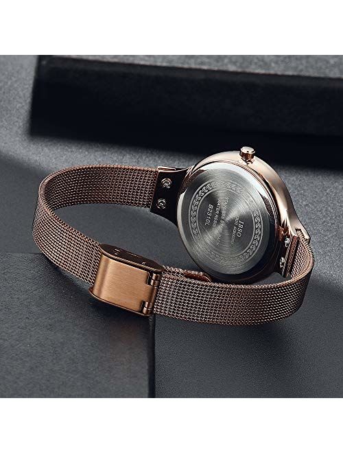 Women Watches Leather Strap Round Case Analog Fashion Ladies Watch Wrist Watches