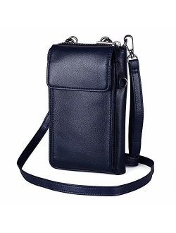 befen Cell Phone Crossbody Wallet Purse, Women Small Leather Crossbody Bag