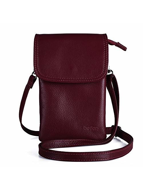 befen Cell Phone Crossbody Wallet Purse, Women Small Leather Crossbody Bag