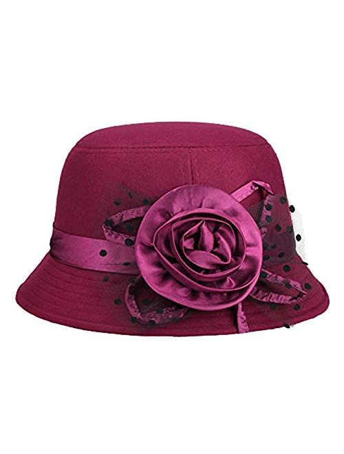 IL Caldo Women's Retro Winter hat Fascinators