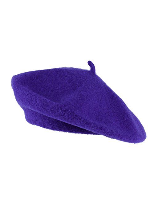 Hat To Socks Wool Blend French Beret for Men and Women in Plain Colours