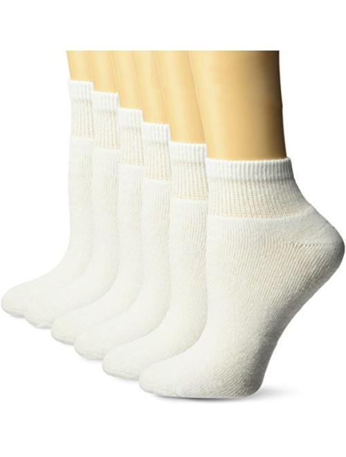 Fruit of the Loom Women's 6-Pair Ankle Socks