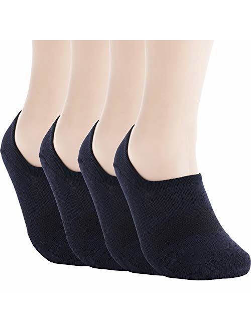 Pro Mountain No Show Socks - Athletic Cushion Cotton Sport Footies For Women Men