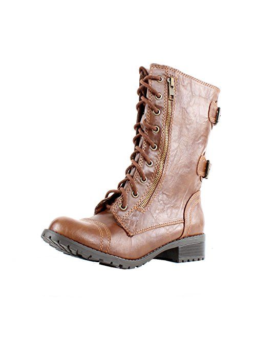 SODA Dome Mid Calf Height Women's Military/Combat Boots